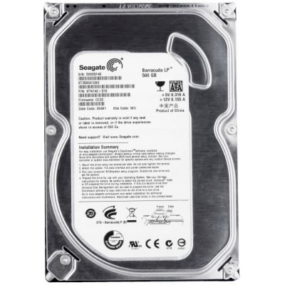 Seagate Barracuda LowPower 500GB, 3,5", 5900rpm, SATAII, 16MB, ST3500412AS