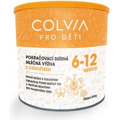 Colvia Pokračovací sušená mléčná výživa s colostrem 6 12 měsíců 400 g – Zboží Mobilmania