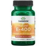 Swanson Natural Vitamin E 400 IU 100 softgelových kapslí – Hledejceny.cz