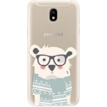 Pouzdro iSaprio - Bear with Scarf - Samsung Galaxy J5 2017 – Sleviste.cz