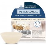 Yankee Candle Soft Wool & Amber vonný vosk 22 g – Sleviste.cz