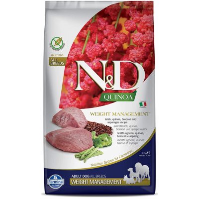 N&D Quinoa Dog Adult Weight Management Grain Free Lamb & Broccoli 7 kg