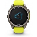 Garmin Fenix 8 47mm Sapphire Solar Titanium Bright Yellow/Graphite 010-02906-21 – Zboží Živě