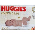Huggies extra care 2 3-6 kg 58 ks – Zboží Mobilmania