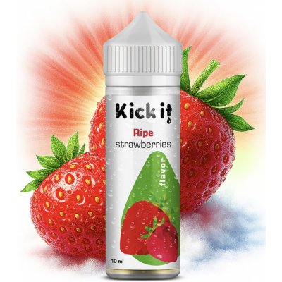 Kickit Ripe Strawberries Shake & Vape 10 ml – Zboží Dáma Kickit Ripe Strawberries Shake & Vape 10 ml – Zboží Dáma