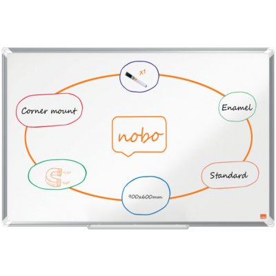 Nobo Premium Plus smaltovaná magnetická tabule, 900 x 600 mm