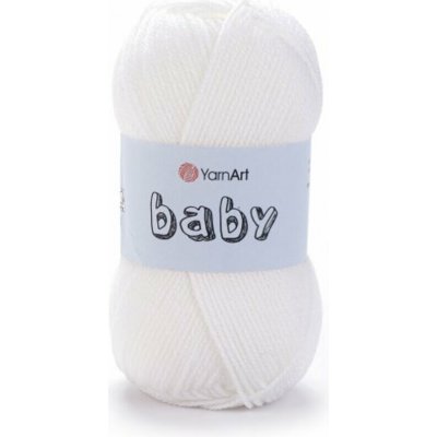 Yarn Art příze Baby 501 bílá – Zboží Dáma