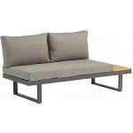 Sunfun Tatjana Lounge 175 × 78 × 70 cm hliník akáciové dřevo antracit šedá přírodní – Zboží Dáma