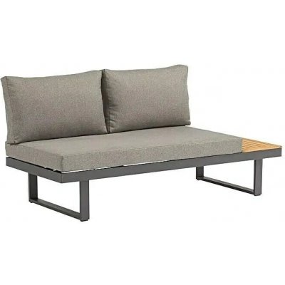 Sunfun Tatjana Lounge 175 × 78 × 70 cm hliník akáciové dřevo antracit šedá přírodní – Zboží Dáma