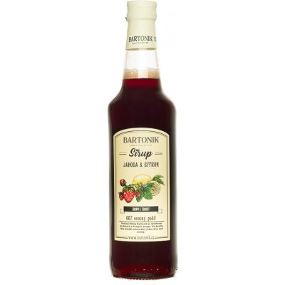 Bartoník Sirup Jahoda s citronem 0,5 l