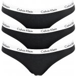 Calvin Klein 3 PACK tanga QD3587E001 černá – Hledejceny.cz