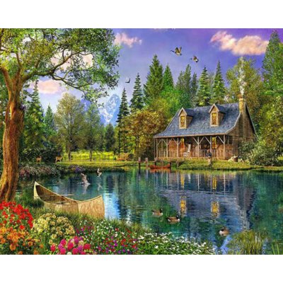 Gaira Malování podle čísel Srub u řeky – Zbozi.Blesk.cz