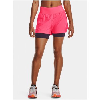 Under Armour kraťasy UA RUN STAMINA 2IN1 SHORT růžová