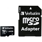 Verbatim microSDXC class 10 64 GB microSDXC Class 10 44084 – Zboží Živě