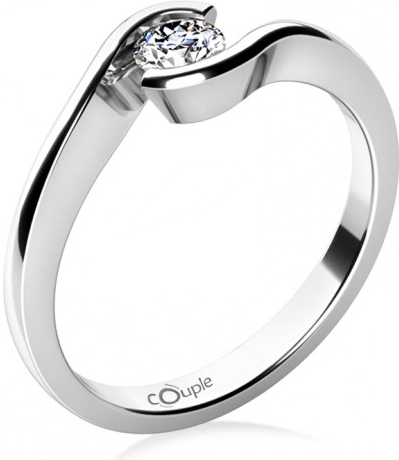 Couple zásnubní prsten Linette bílé zlato a briliant 6868062 0 48 99 od 22  500 Kč - Heureka.cz