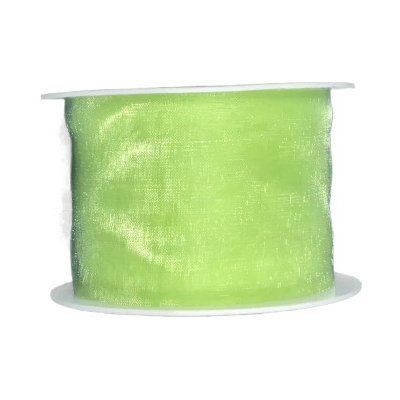 Stuha organzová sv.zelená 40mm x 4m (6,- Kč/m) – Zboží Dáma
