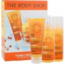 The Body Shop Vitamin C denní pleťový krém Skin Boost 30 ml + pleťový peeling Microdermabrasion 75 ml + pleťová voda Energising Face Spritz 100 ml dárková sada