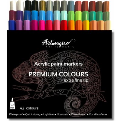 Artmagico akrylový popisovač 0,7 mm 42 ks 80036 – Sleviste.cz