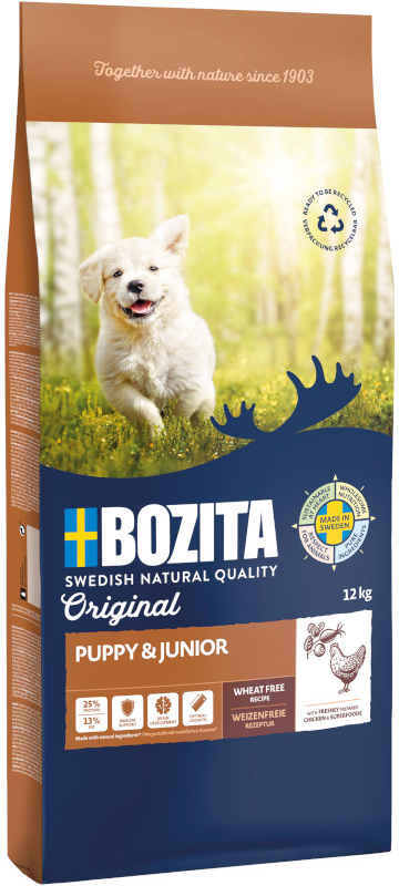 Bozita Original Puppy & Junior bez pšenice 12 kg