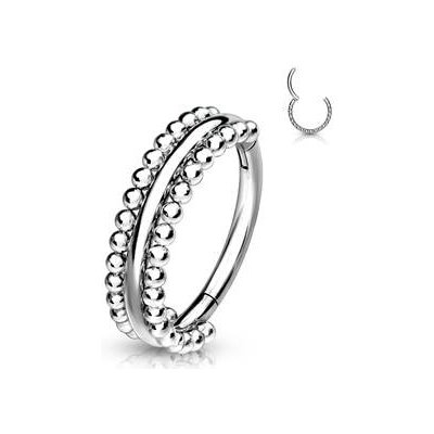 Šperky4U Segment kruh helix cartilage tragus piercing NS0045ST-1208 – Zboží Dáma