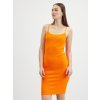 Dámské šaty Calvin Klein Jeans šaty oranžová
