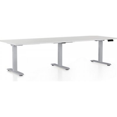 Rauman OfficeTech Long 240 × 80 cm šedá podnož / světle šedý
