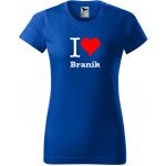 Modré dámské tričko I love Braník triko Braník – Zbozi.Blesk.cz