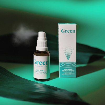 Green Pharma CBD Nano sprej 100 mg/300 mg 30 ml