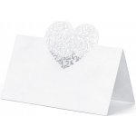 Paris Dekorace Svatební jmenovky se srdíčkem, 9 x 6,5cm – Zboží Dáma