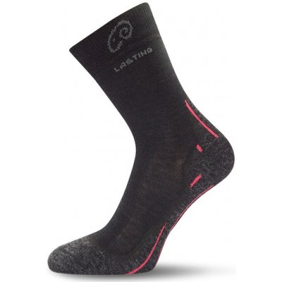 Lasting Merino ponožky WHI900 černé – Zboží Dáma
