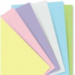 Filofax poznámkový papír linkovaný 6 barev náplň diářů A5 – Zboží Živě