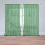 Záclony Tmavě zelená: 2 ks - 150x250 cm - Sablio – Hledejceny.cz