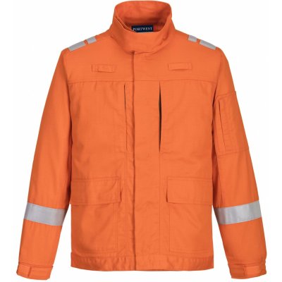 Portwest BIZFLAME PLUS FR601 Nehořlavá reflexní stretčová bunda antistatická oranžová