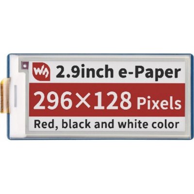 Waveshare E-Paper E-Ink displej 2,9' 296x128px - SPI - 3 barvy - pro Raspberry Pi Pico - 19607} – Zboží Živě
