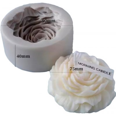 PourArt Silikonová forma na svíčky JAS346 Růže 90x40mm – Hledejceny.cz