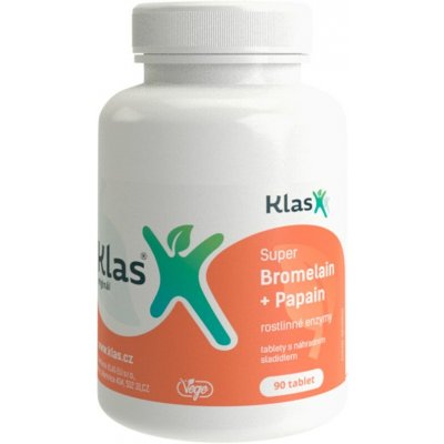 Klas Super Bromelain 500 mg + Papain 90 tablet – Hledejceny.cz