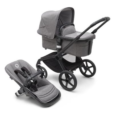 bugaboo Fox 5 komplet Black /Grey Melange 2023 – Zboží Mobilmania