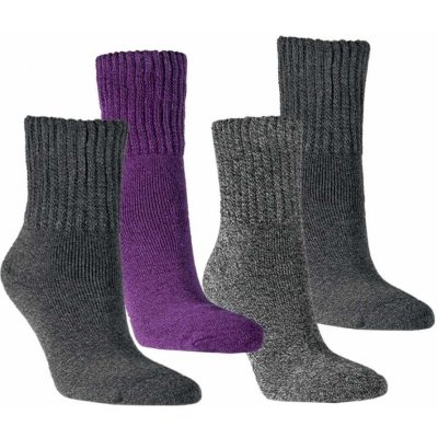 RS dámské melírované teplé froté zdravotní ponožky mix barev – Zboží Mobilmania
