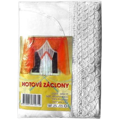 Záclony do bytu 400 x 160 cm No.GR4-17 bílá – Hledejceny.cz