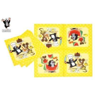 WIKY Ubrousek Krtek a kamarádi 12ks 33cm – Sleviste.cz