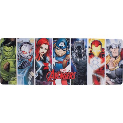 CurePink Herní podložka na stůl Marvel|Avengers: Characters (80 x 40 cm) – Zbozi.Blesk.cz