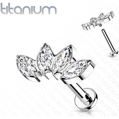 Šperky4U piercing do brady ucha titan TIT1161-1208 – Zboží Dáma