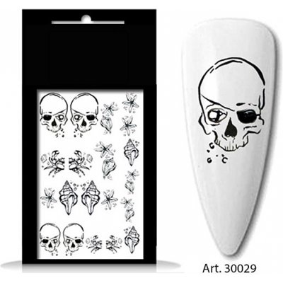 BIO nails vodolepka 30029 léto a lebka – Zboží Dáma
