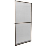 Tectake dveřní síť do 95 x 210 cm hliníkový rám hnědý – HobbyKompas.cz