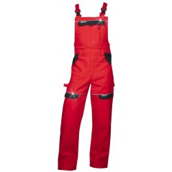 Ardon H8131 Cool Trend Pracovní kalhoty s laclem zkrácené červené