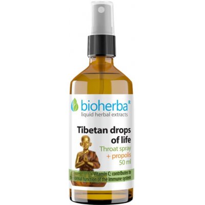 BIOHERBA Sprej do krku tibetské kapky a propolis 50 ml – Hledejceny.cz