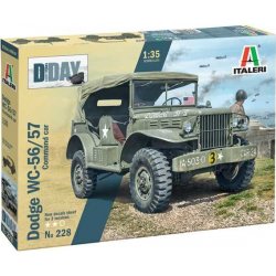 Italeri Model Kit military 0228 Dodge WC56 Command Car 1:35