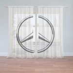 Sablio Záclony Logo 1 Bílá: 2ks 150x250cm – Hledejceny.cz