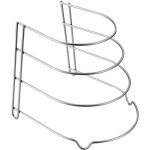Metaltex Canyon stojan na pokličky a pánve stříbrná 25 cm, 23 cm, 27 cm – Zboží Dáma