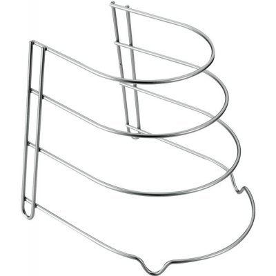 Metaltex Canyon stojan na pokličky a pánve stříbrná 25 cm, 23 cm, 27 cm – Zboží Dáma